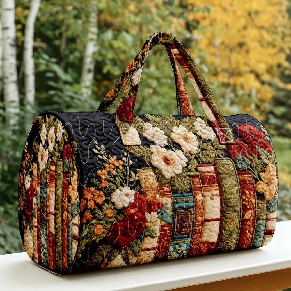 Clara | Vintage Book & Floral Handbag