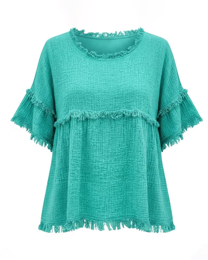 Maisie | Frill Trim Relaxed Blouse
