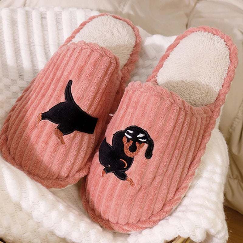 Bonnie | Dog Print House Slippers