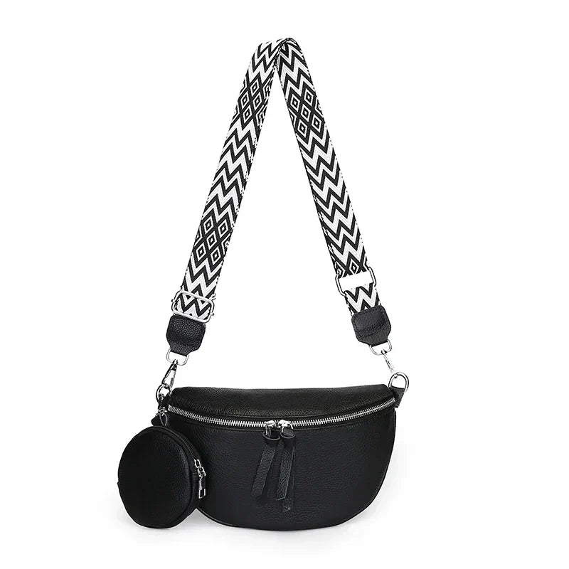 Hayley | Refined Leather Shoulder Bag