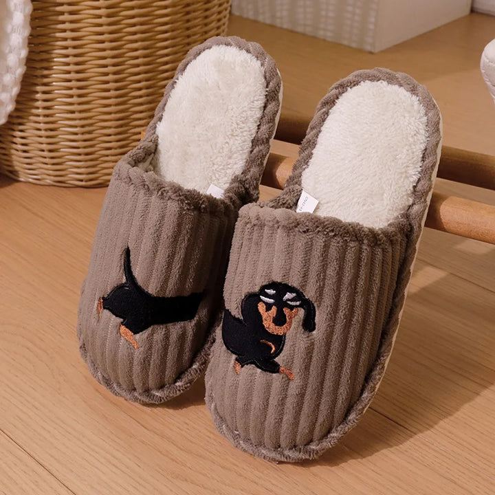 Bonnie | Dog Print House Slippers