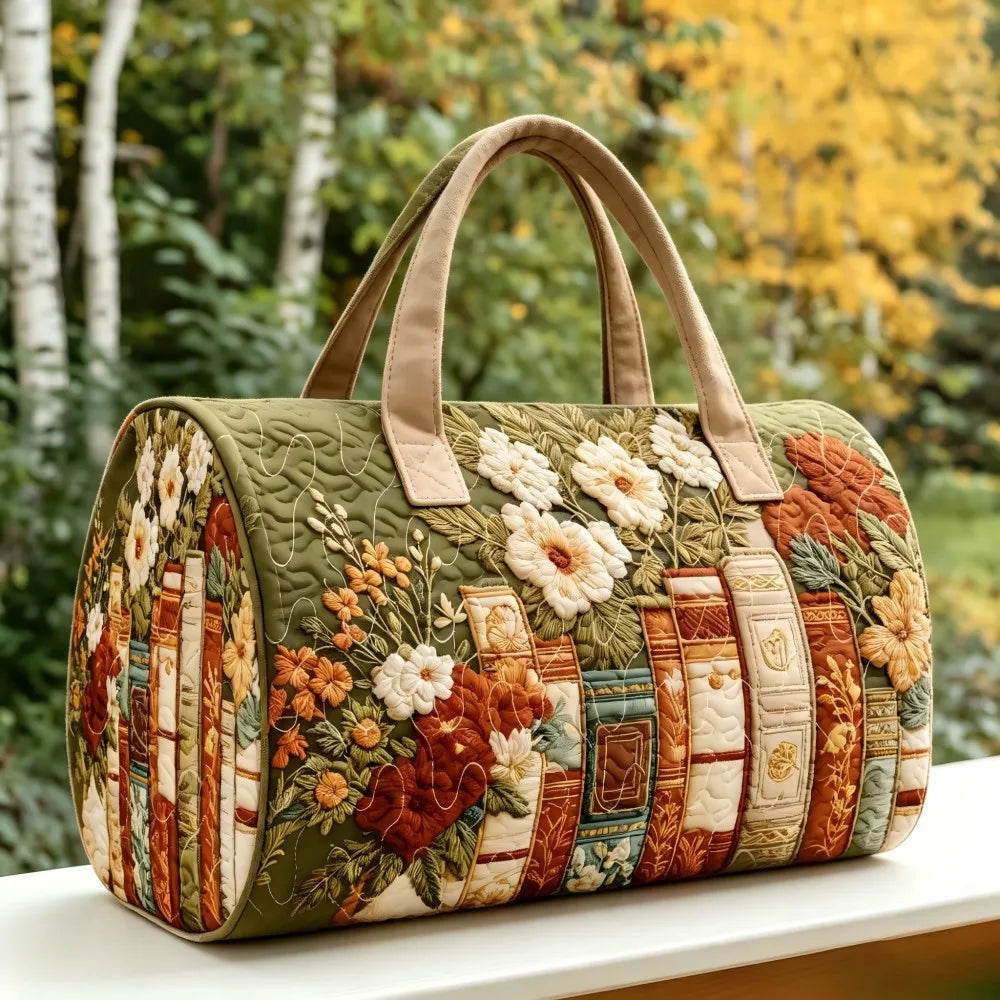Clara | Vintage Book & Floral Handbag