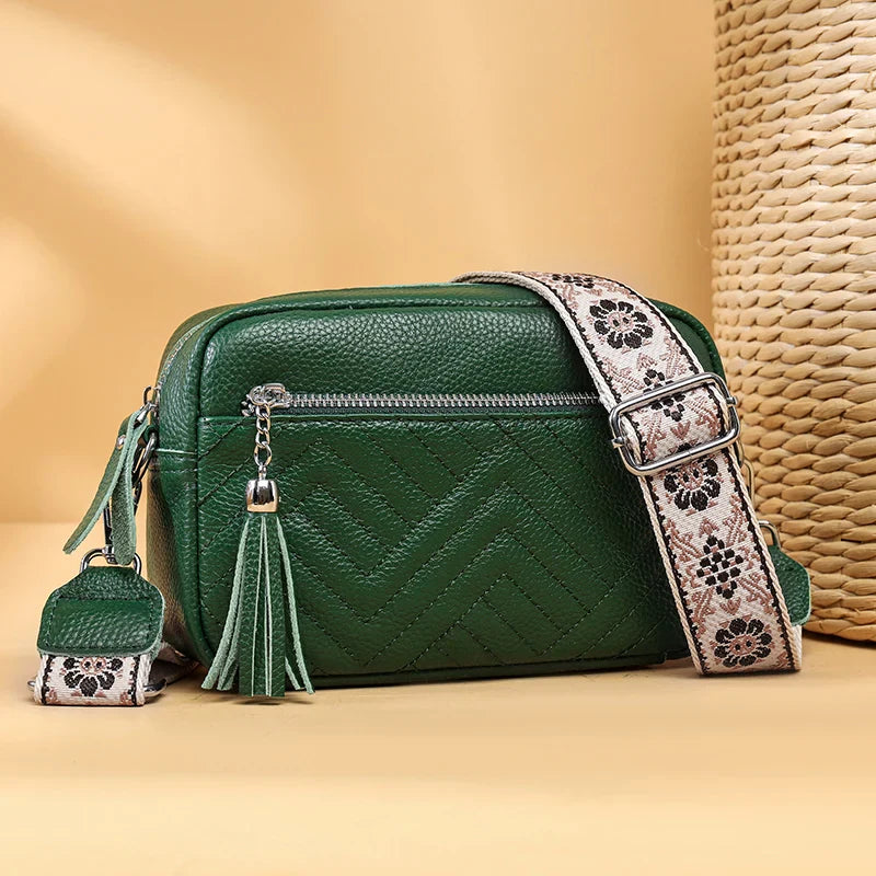 Bianca | Refined Leather Shoulder Bag