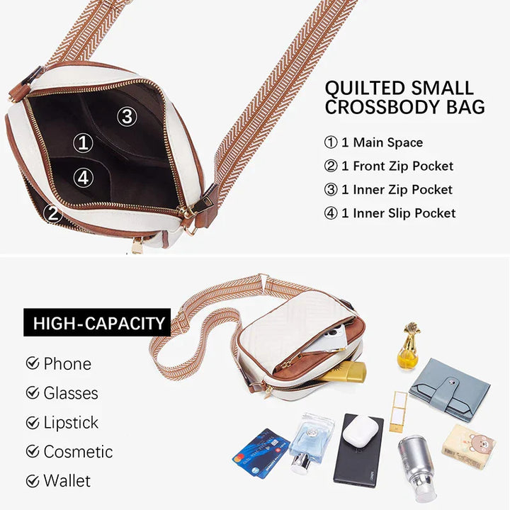 Ariana | Refined Leather Shoulder Bag