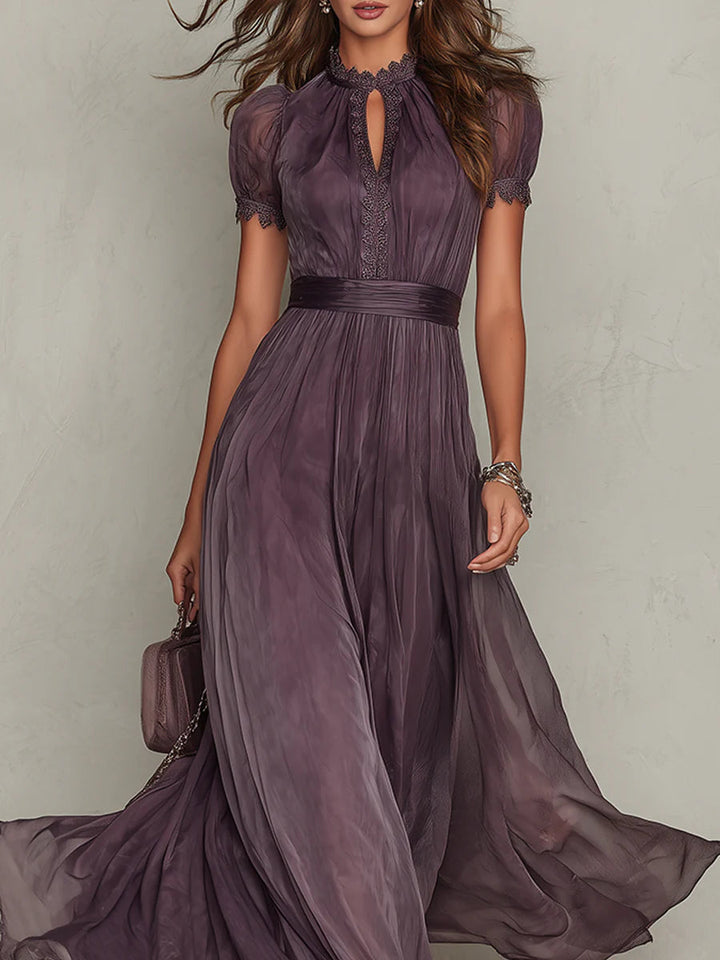 Flavia | Elegant Chiffon Maxi Dress for Women