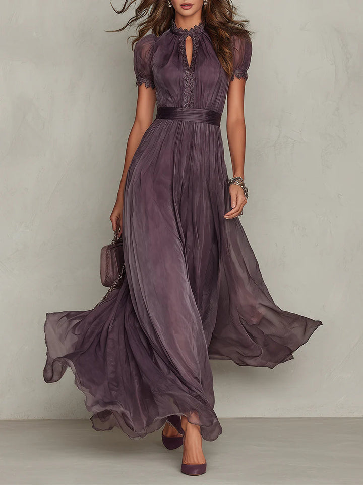 Flavia | Elegant Chiffon Maxi Dress for Women