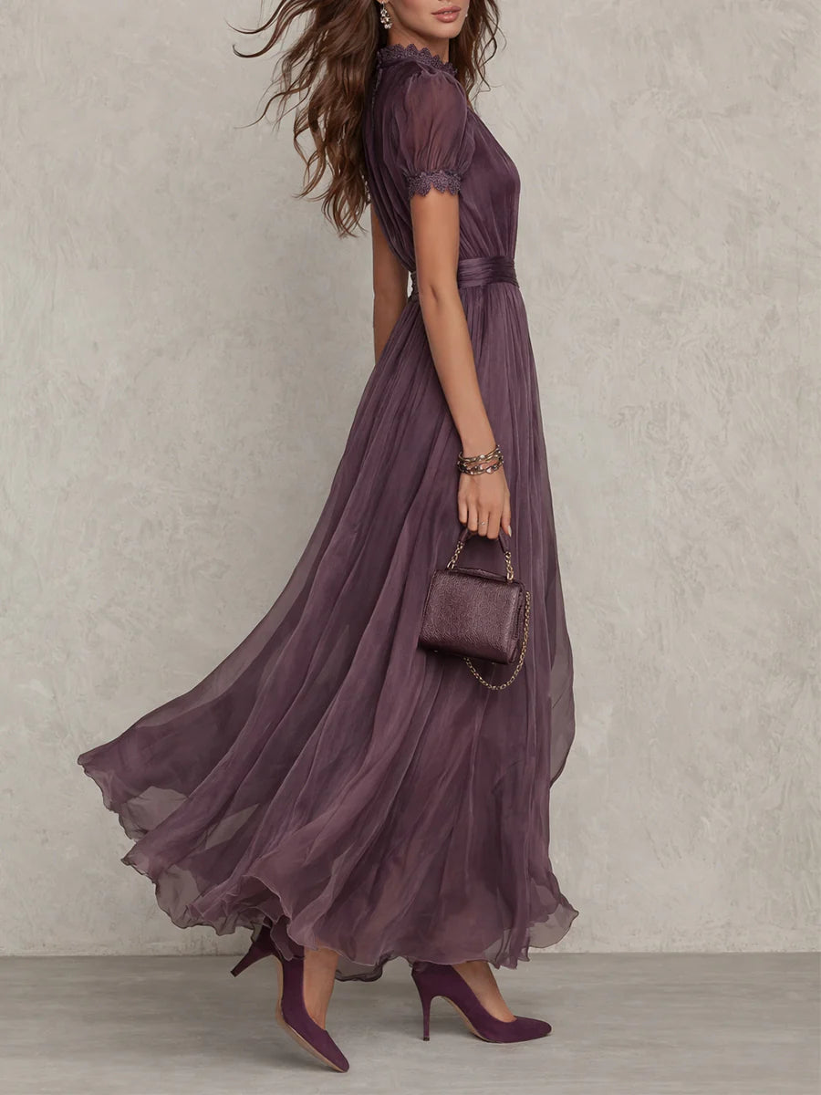 Flavia | Elegant Chiffon Maxi Dress for Women