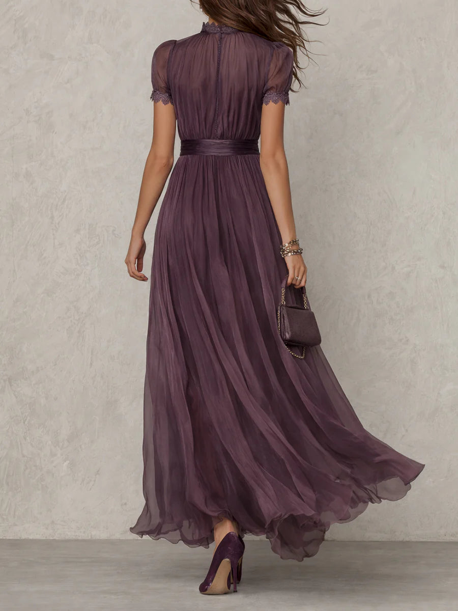Flavia | Elegant Chiffon Maxi Dress for Women