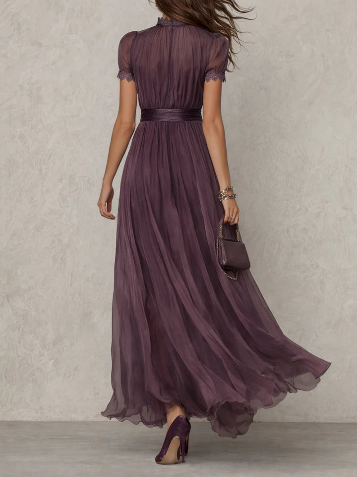 Flavia | Elegant Chiffon Maxi Dress for Women