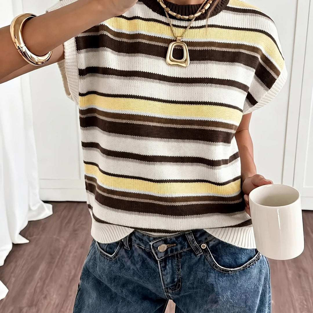 Sylvie | Striped Colourblock Sweater