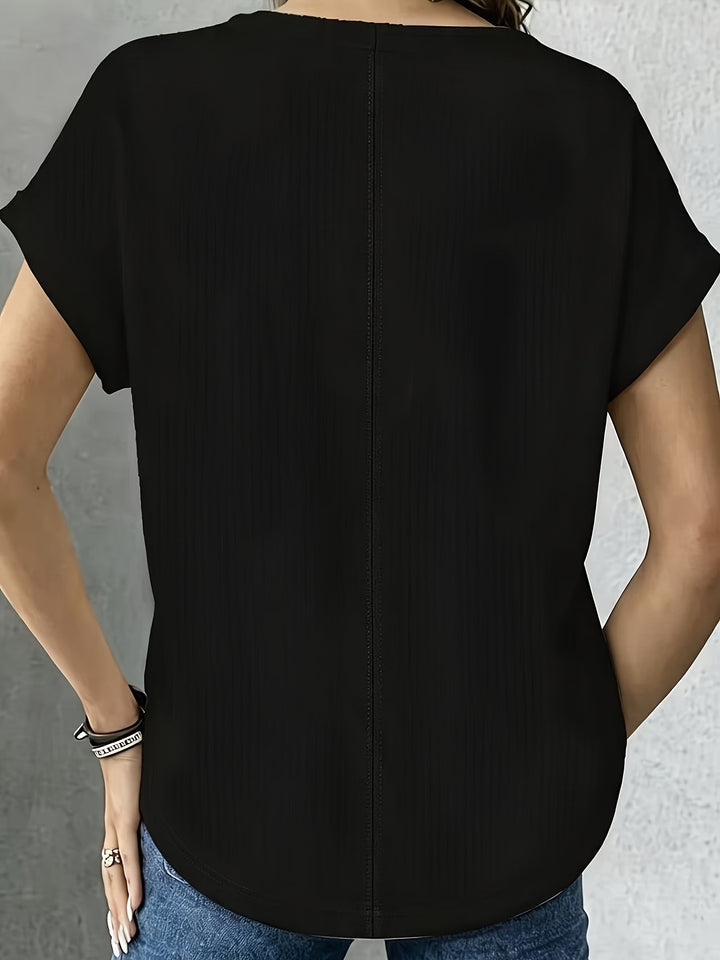 Adeline | Waffle Texture Tee