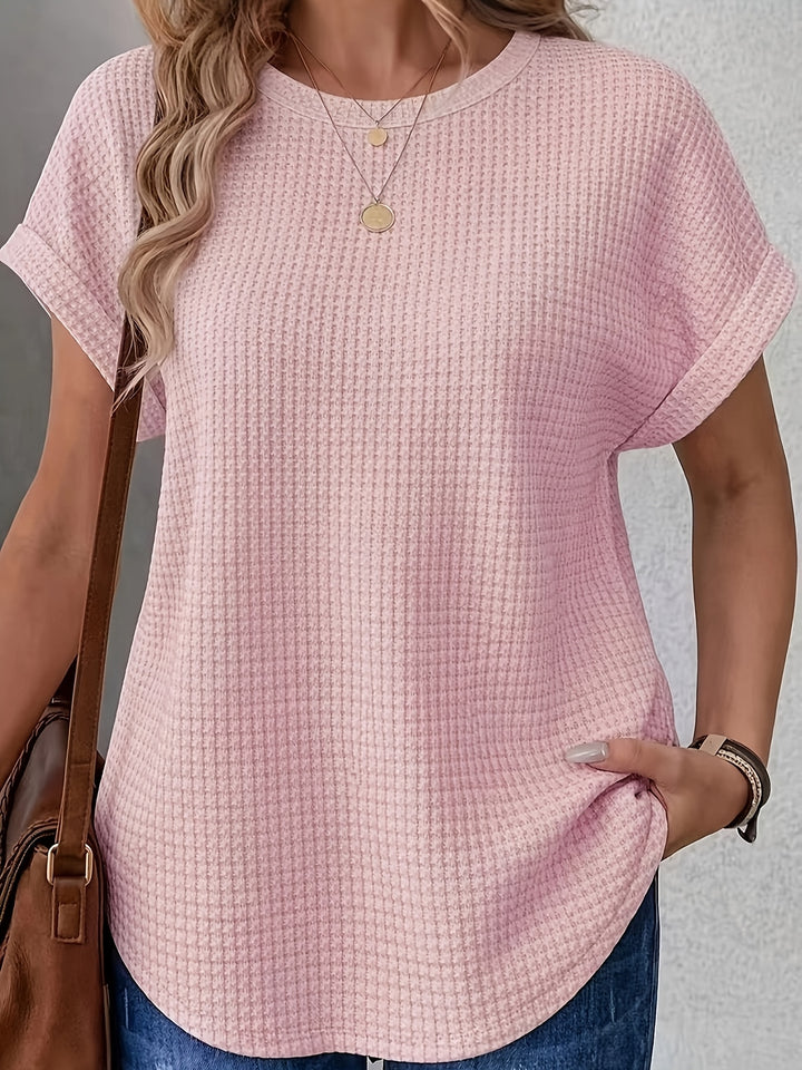 Adeline | Waffle Texture Tee