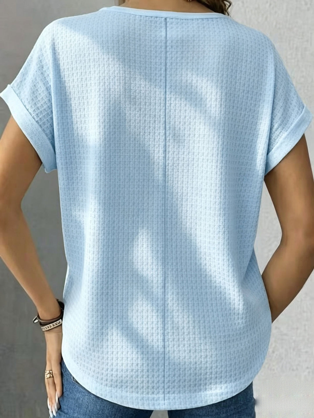Adeline | Waffle Texture Tee