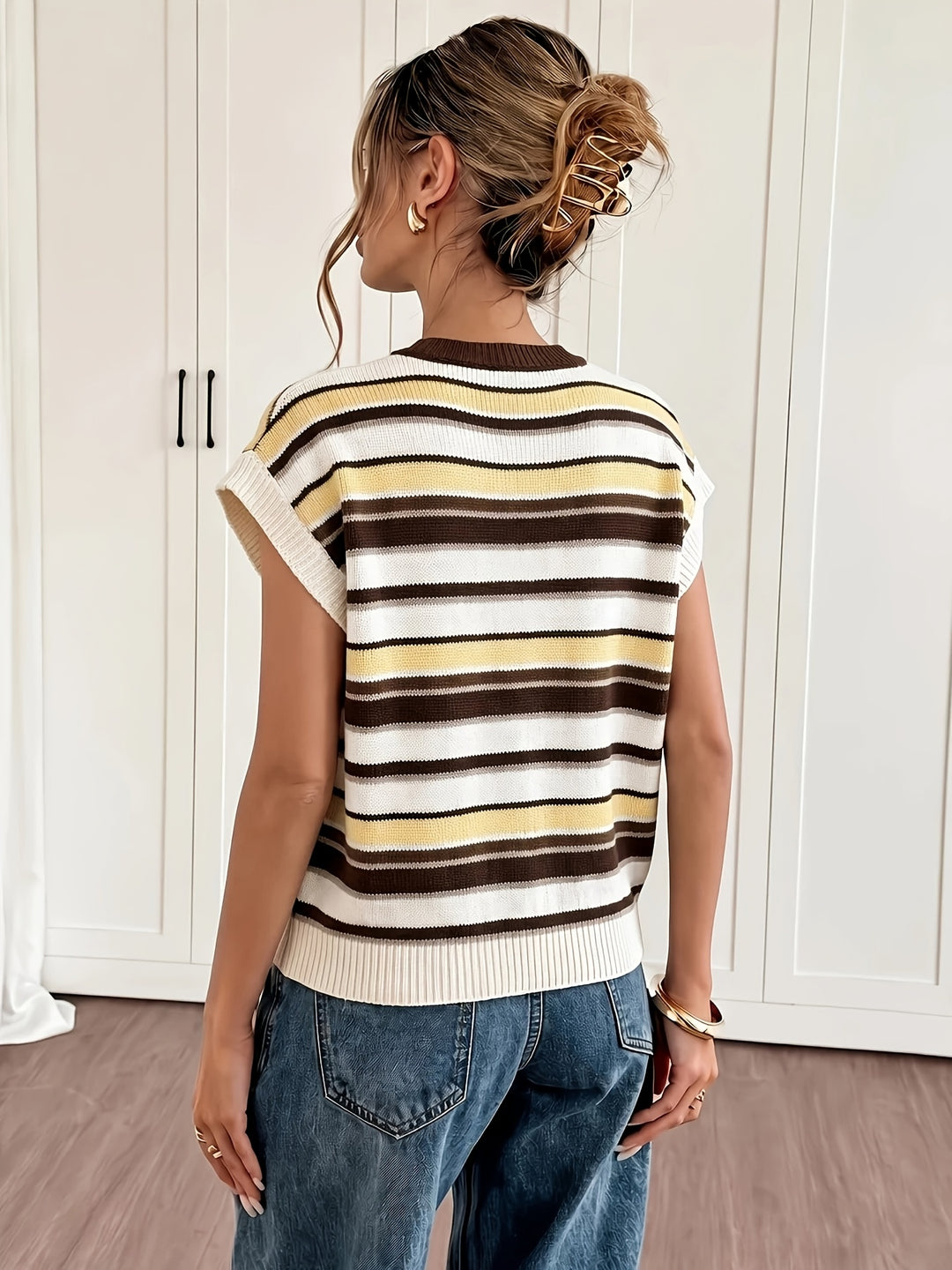 Sylvie | Striped Colourblock Sweater