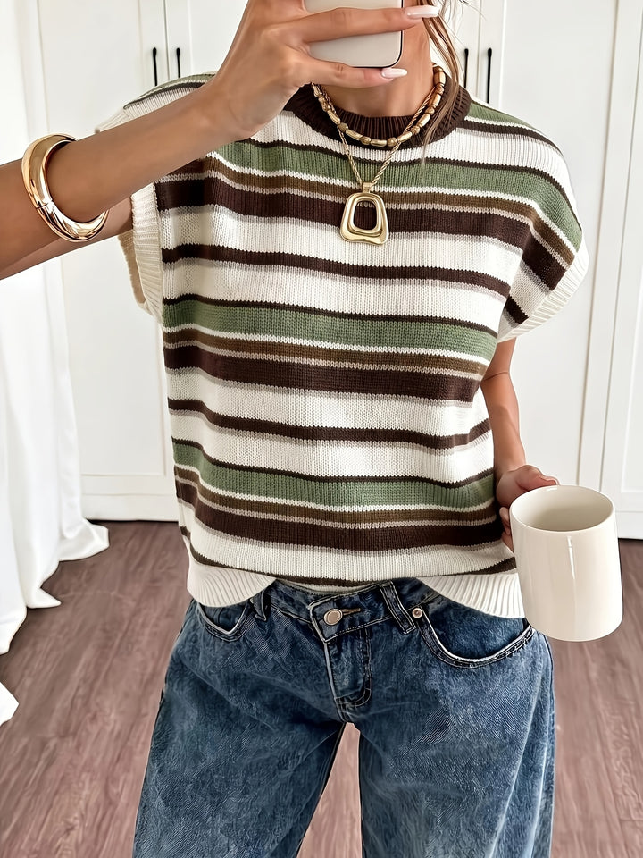 Sylvie | Striped Colourblock Sweater