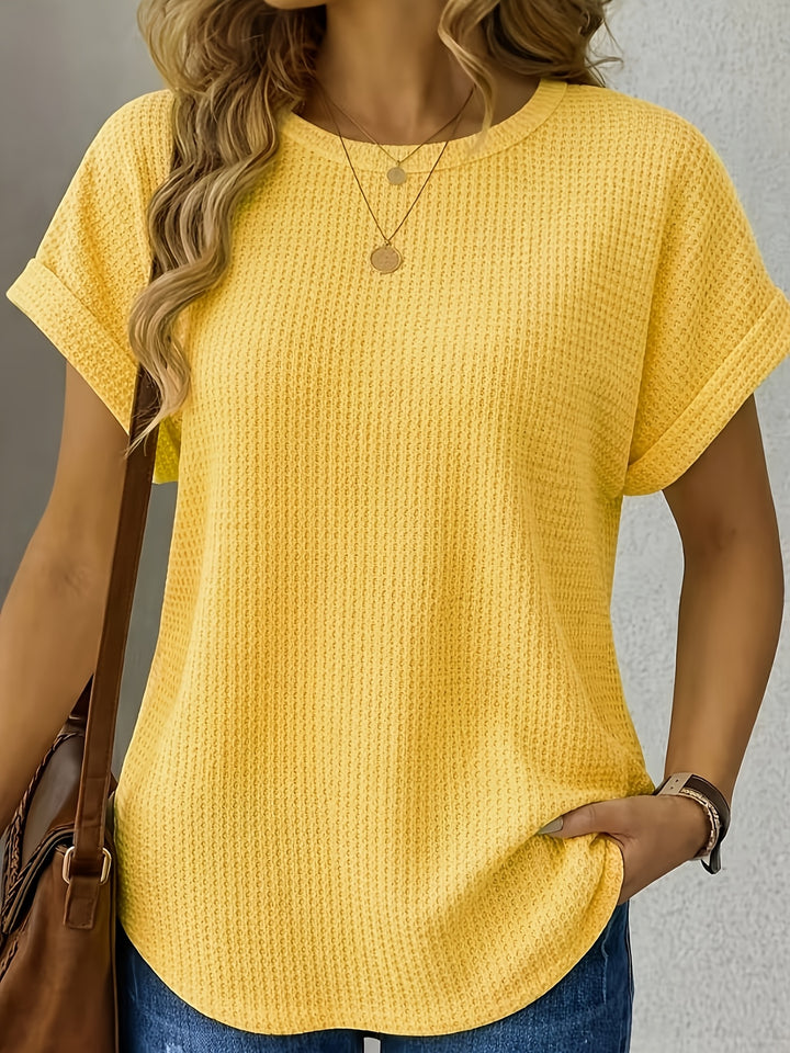 Adeline | Waffle Texture Tee