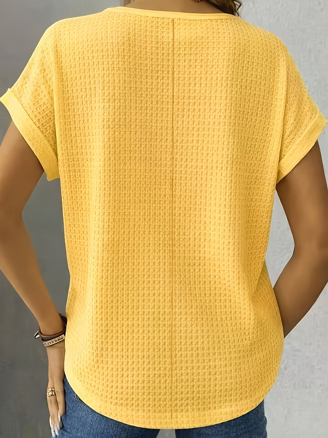 Adeline | Waffle Texture Tee