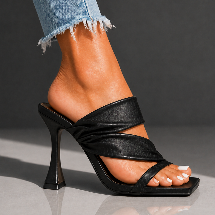 Serena | Twisted Strap Heels