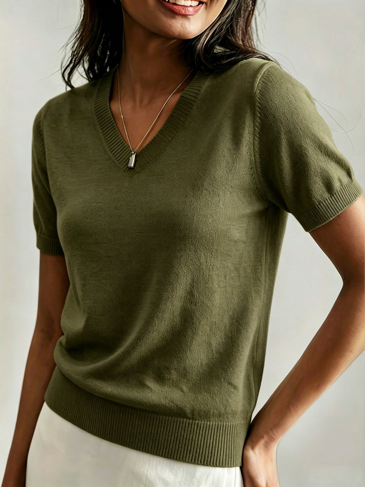 Cecily | Relaxed Short Sleeve Top