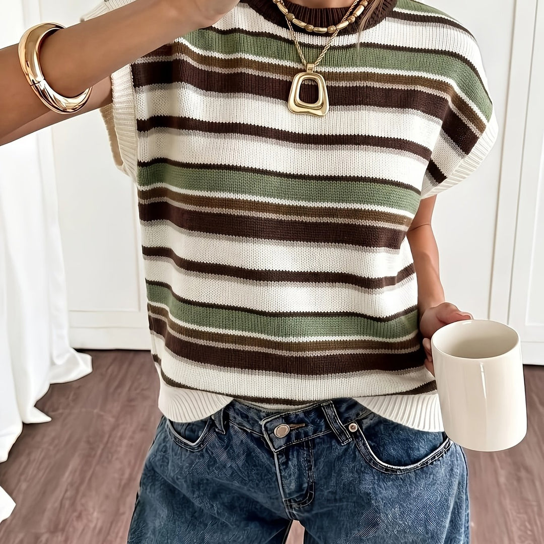 Sylvie | Striped Colourblock Sweater