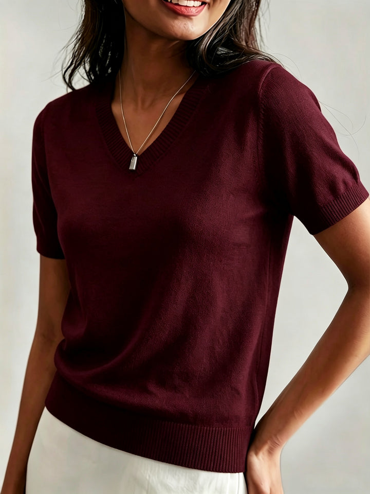 Cecily | Relaxed Short Sleeve Top