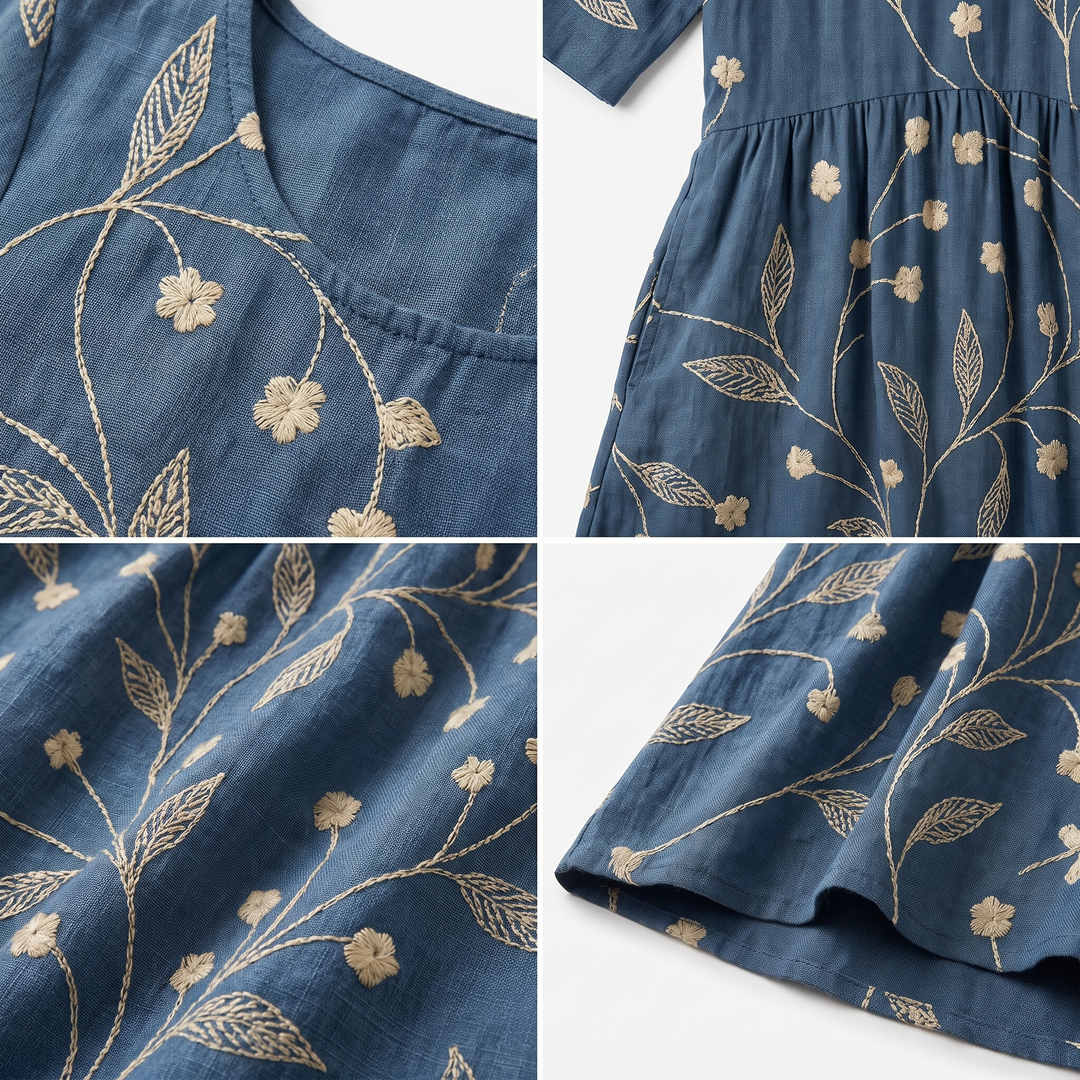 Elowyn | Relaxed Floral Midi Dress