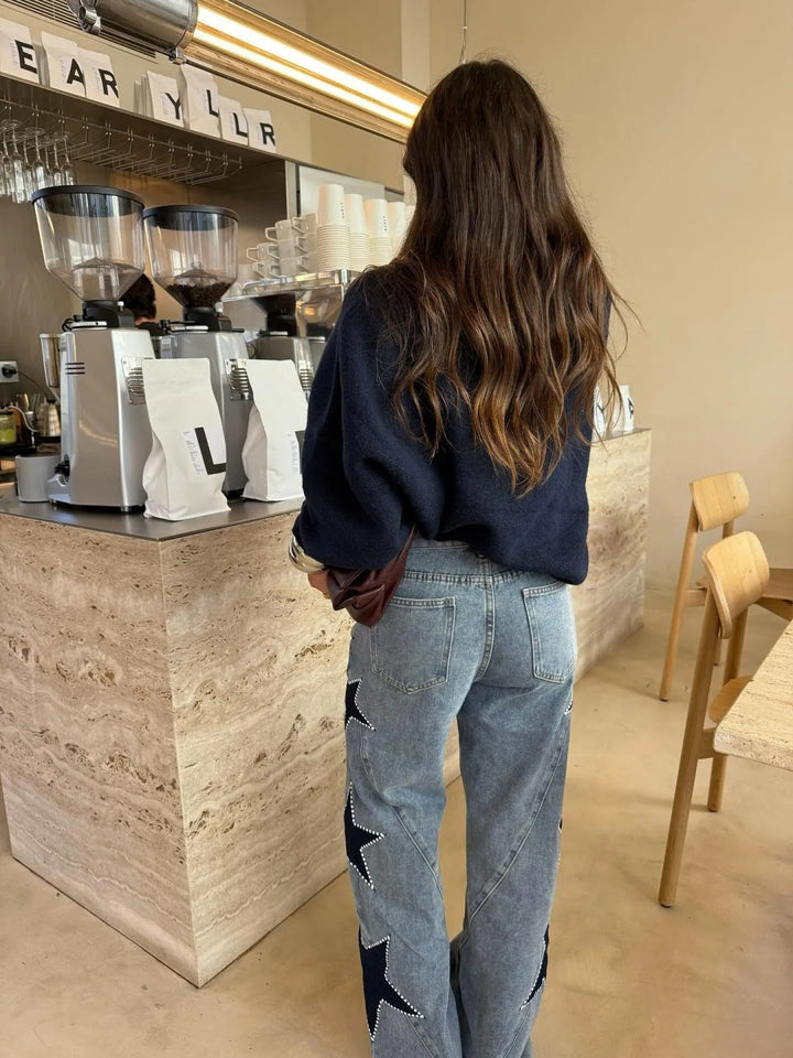 Stella Star Detail Straight Jeans