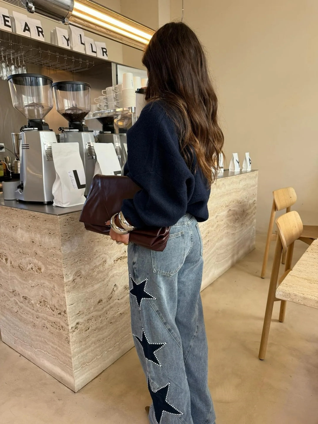 Stella Star Detail Straight Jeans