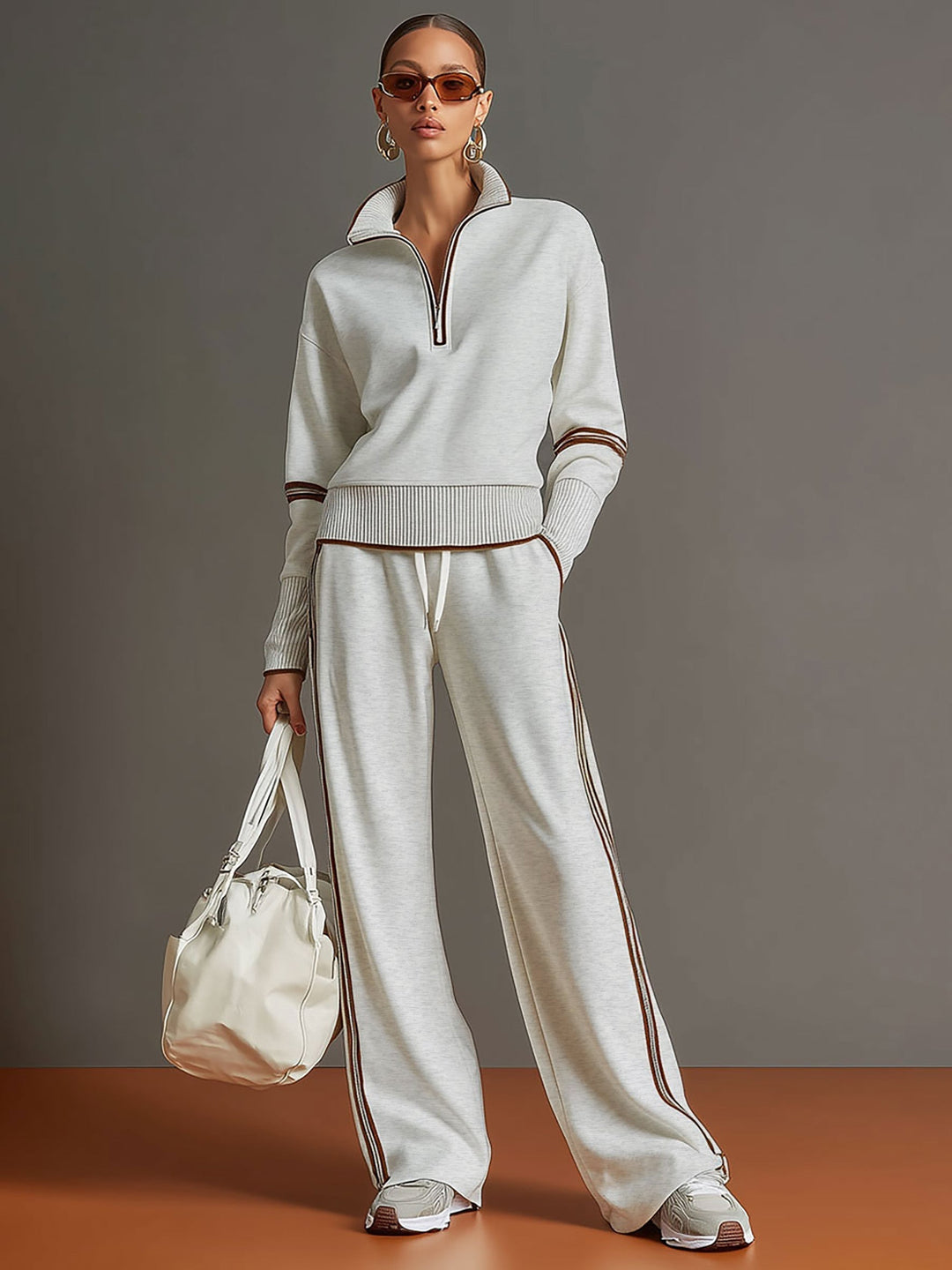 Amelie | Contrast Trim Lounge Set