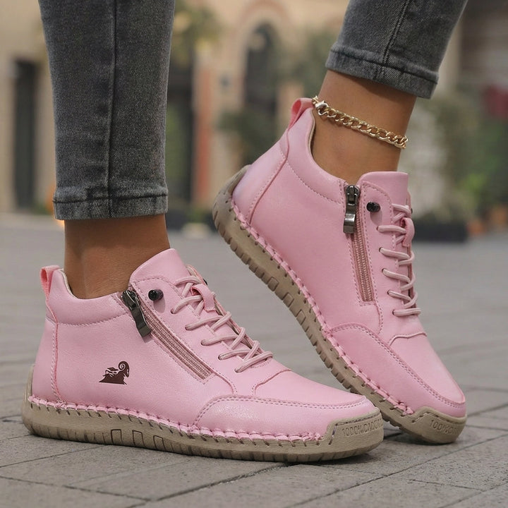 Mila Comfortable Zipper Sneakers