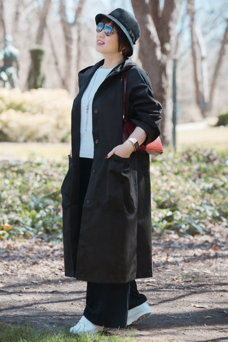 Indigo | Oversized Windbreaker Jacket