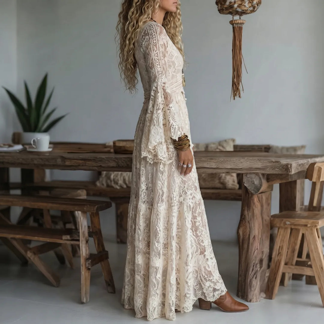 Noelene | Vintage Lace Maxi Dress