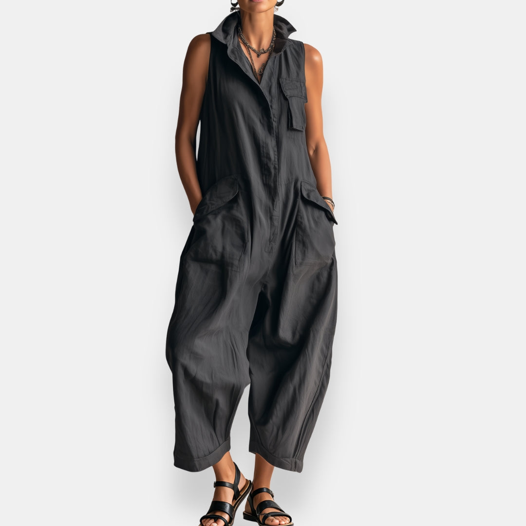 Zara - Relaxed Sleeveless Jumpsuit product image